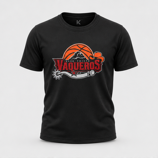 Playera Oficial Niño Vaqueros 2026 Negra