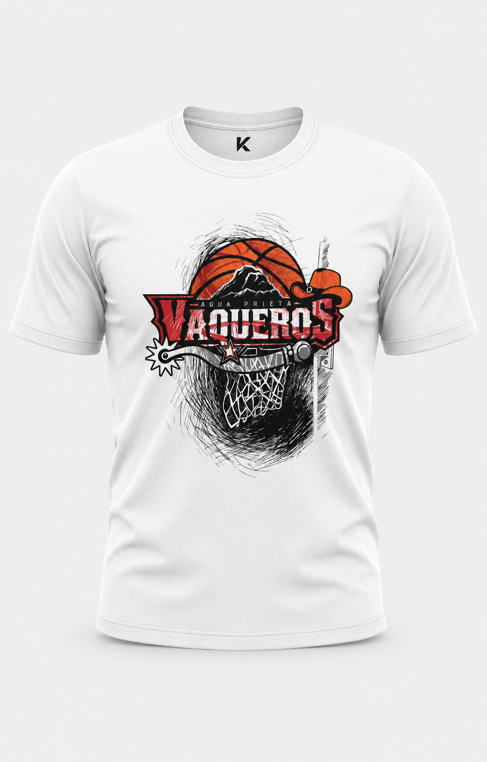 Playera Oficial Vaqueros 2026 Negra Blanca