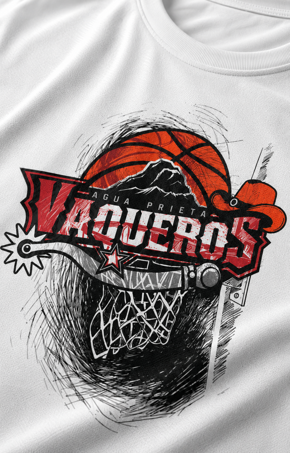Playera Oficial Vaqueros 2026 Negra Blanca