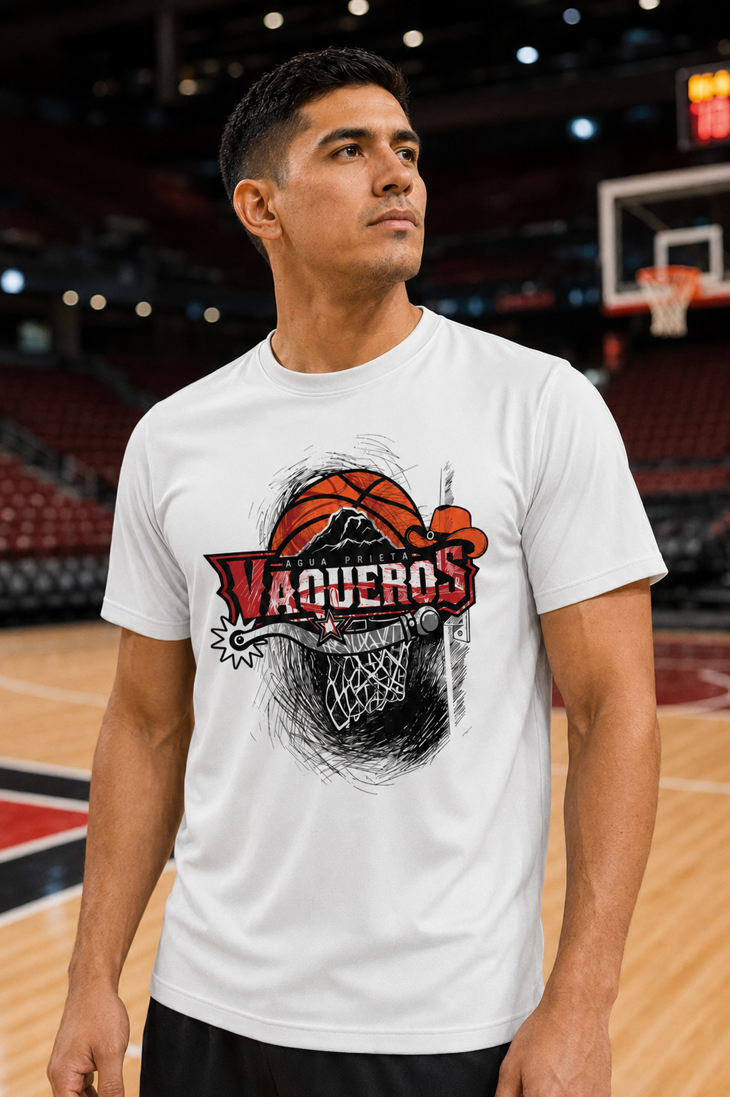 Playera Oficial Vaqueros 2026 Negra Blanca