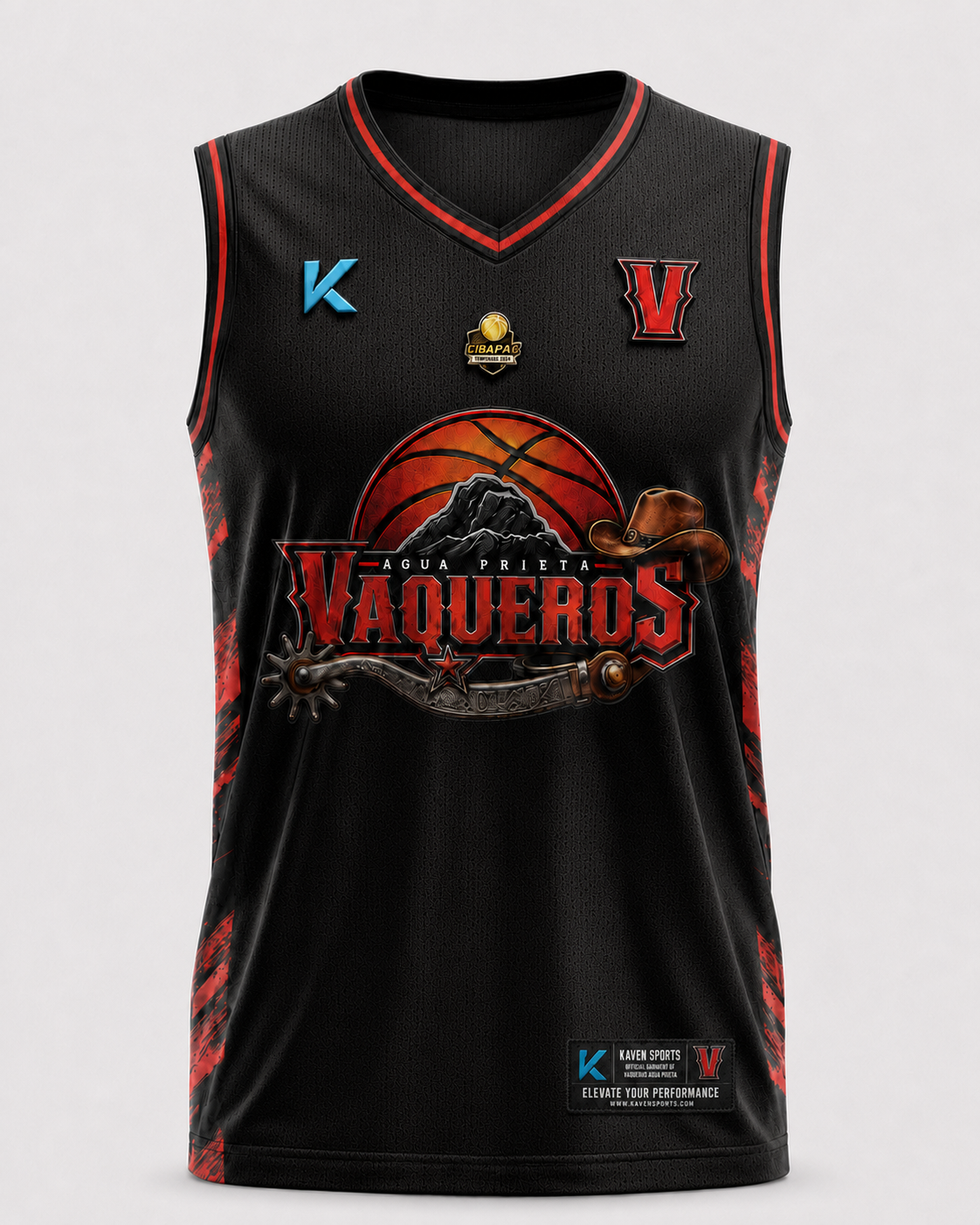 Jersey Oficial Vaqueros 2026 Negra