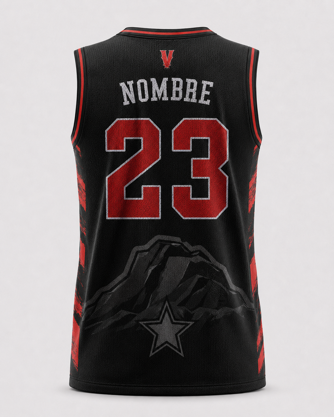 Jersey oficial Vaqueros de Agua Prieta 2026 color negro, vista de espalda con nombre y numero