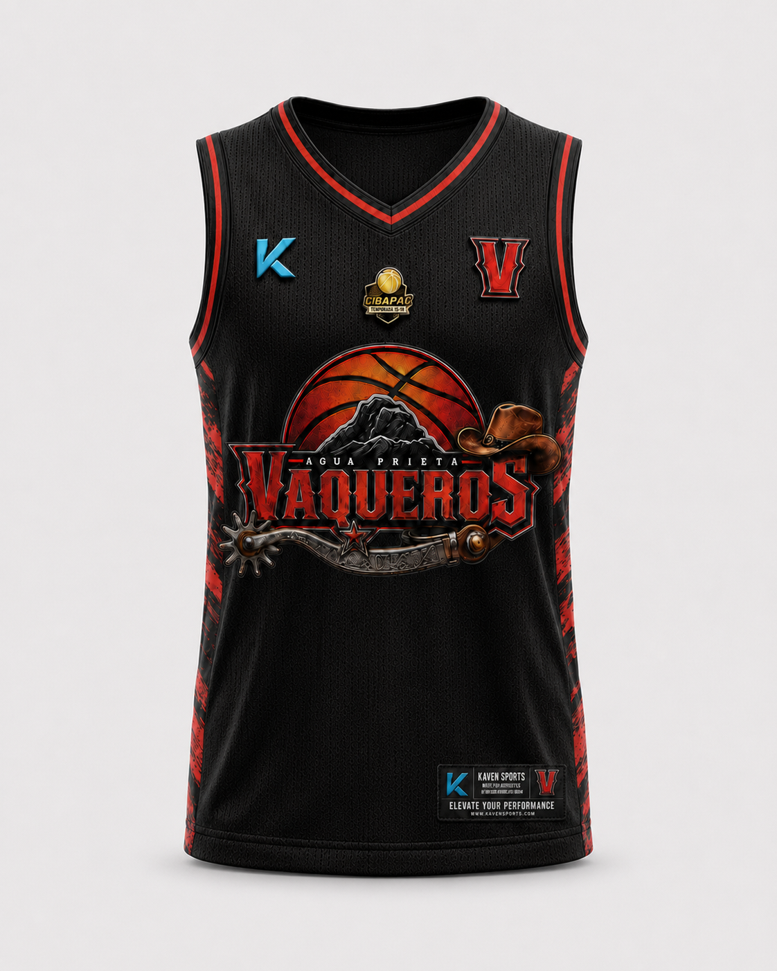 Jersey Oficial Niño Vaqueros 2026 Negro