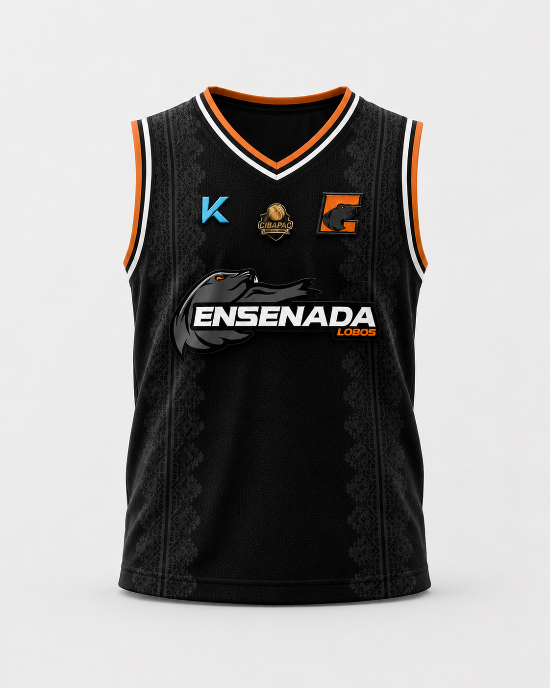 Jersey Oficial Ensenada Lobos 2026 Infantil Negra