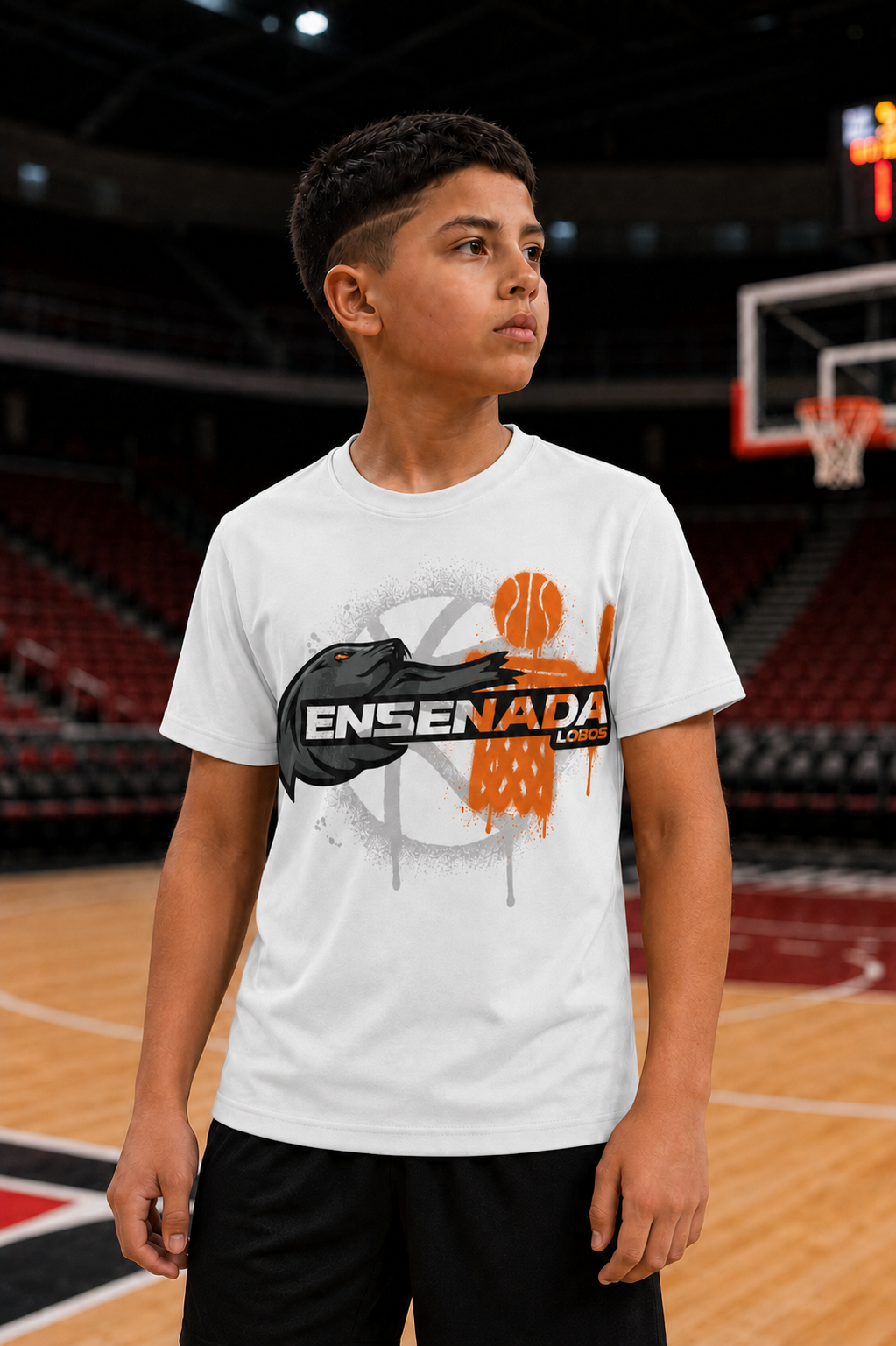 Playera Lifestyle Lobos 2026 Blanca Infantil