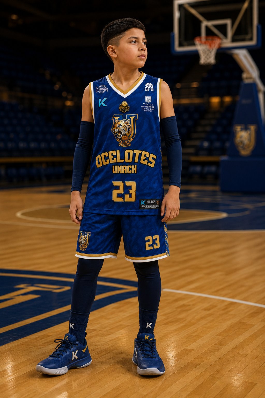 Jersey Oficial Niño Ocelotes UNACH 2026 Local
