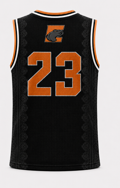 Jersey Oficial Ensenada Lobos 2026 Infantil Negra, espalda