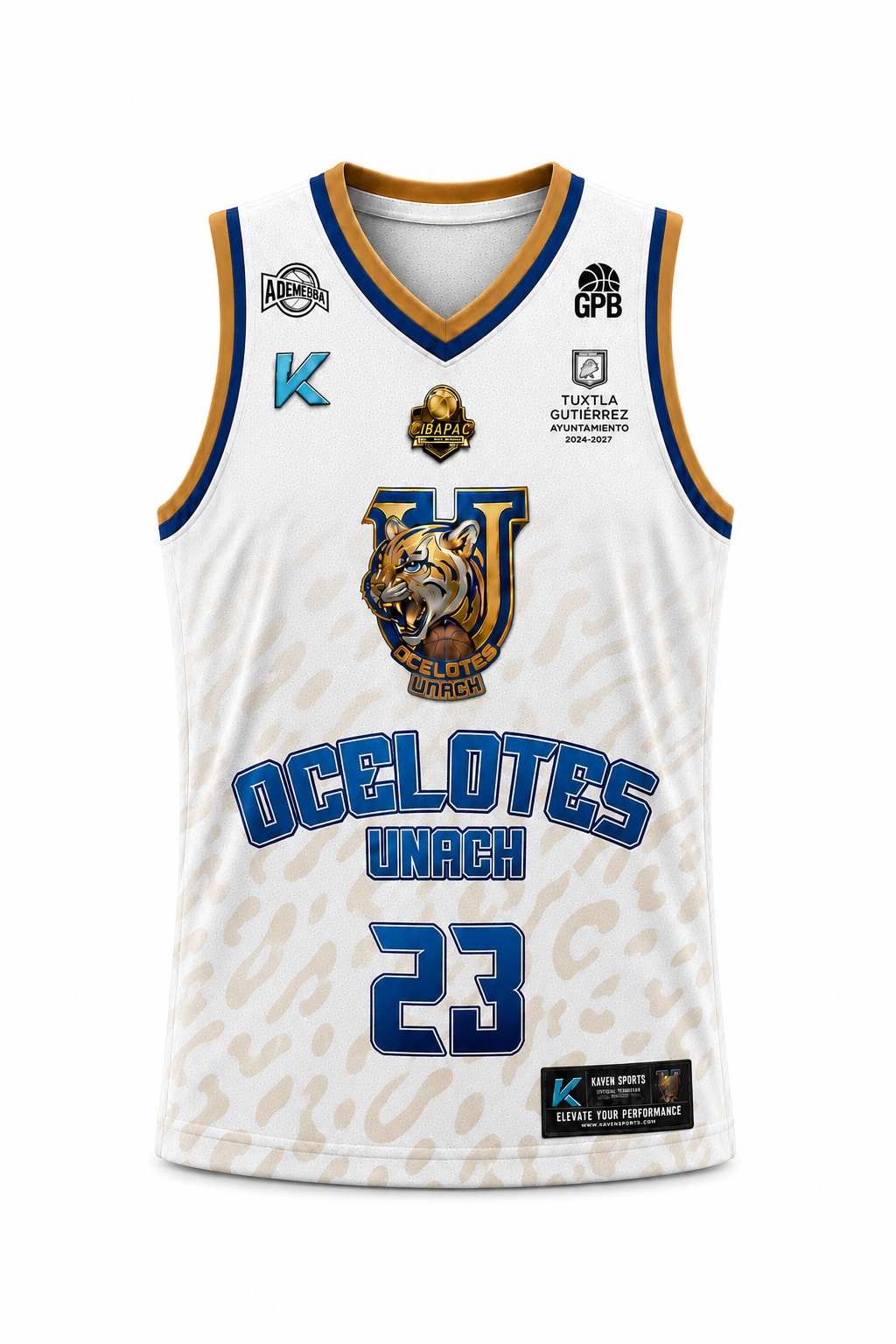 Jersey Oficial Niño Ocelotes UNACH 2026 Visita