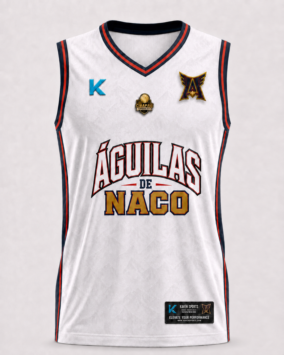 Jersey Oficial Águilas de Naco 2026 Blanca