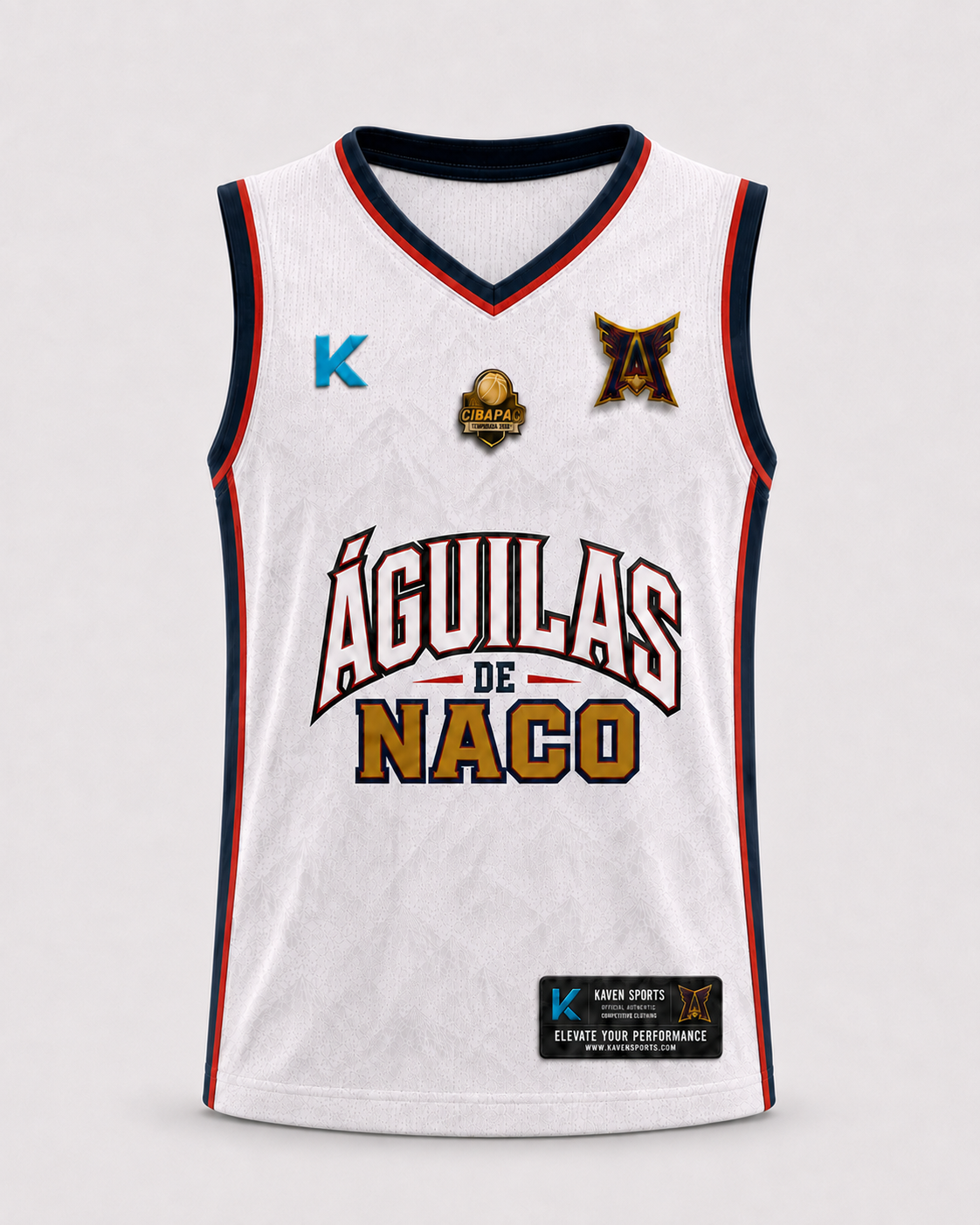 Jersey Oficial Niño Águilas de Naco 2026 Blanca