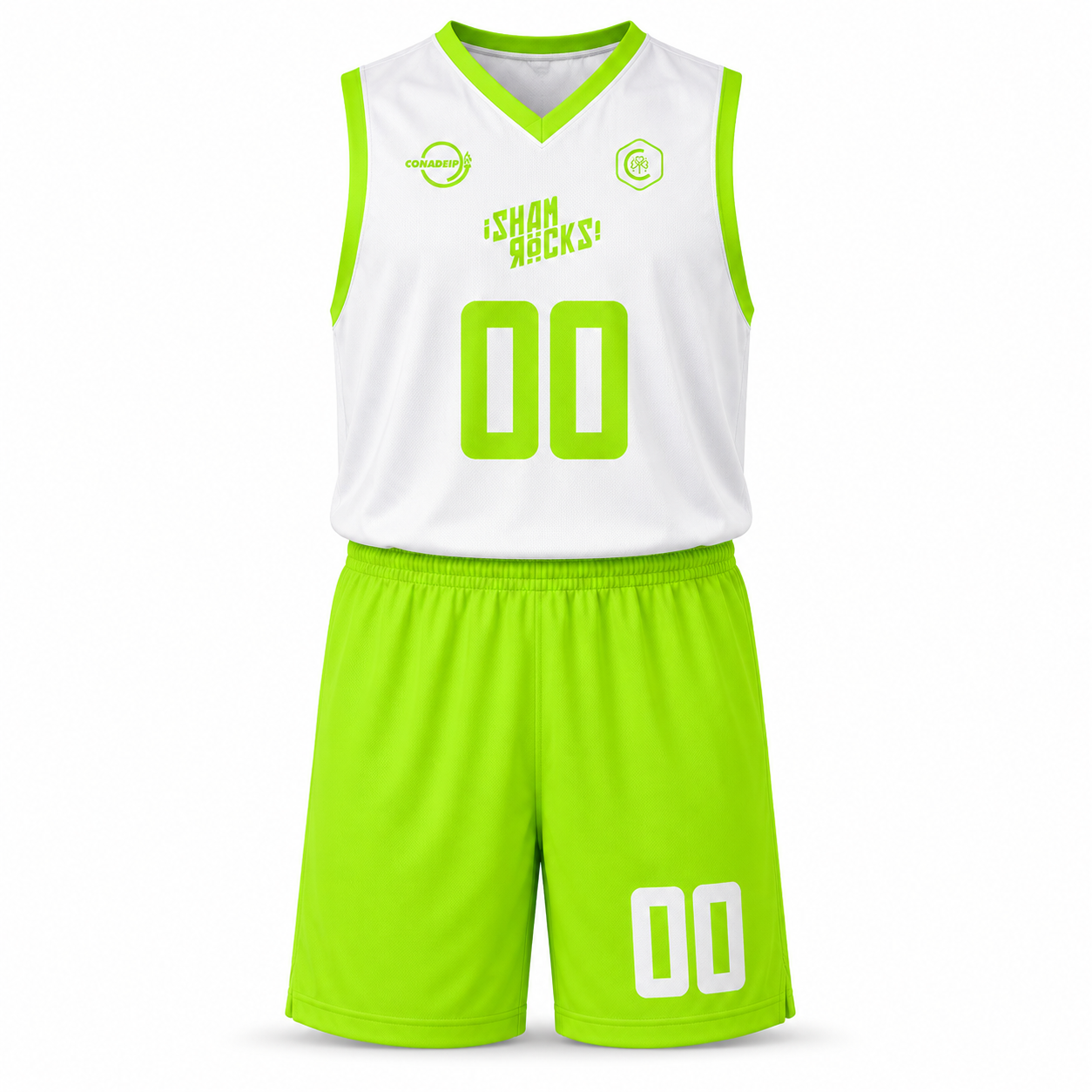 Basquetbol uniforme jersey cuello V short de juego