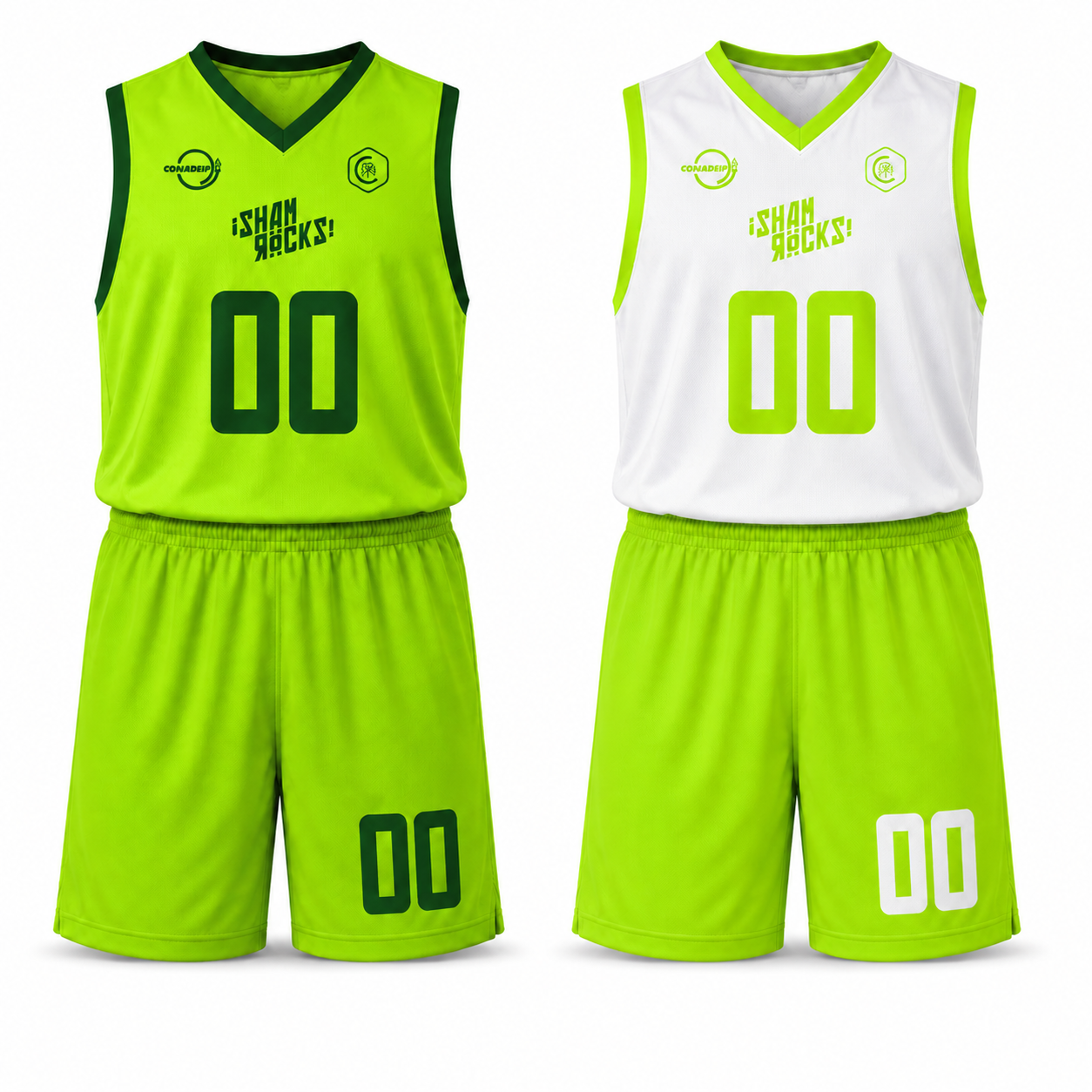 Basquetbol uniforme jersey cuello V short de juego