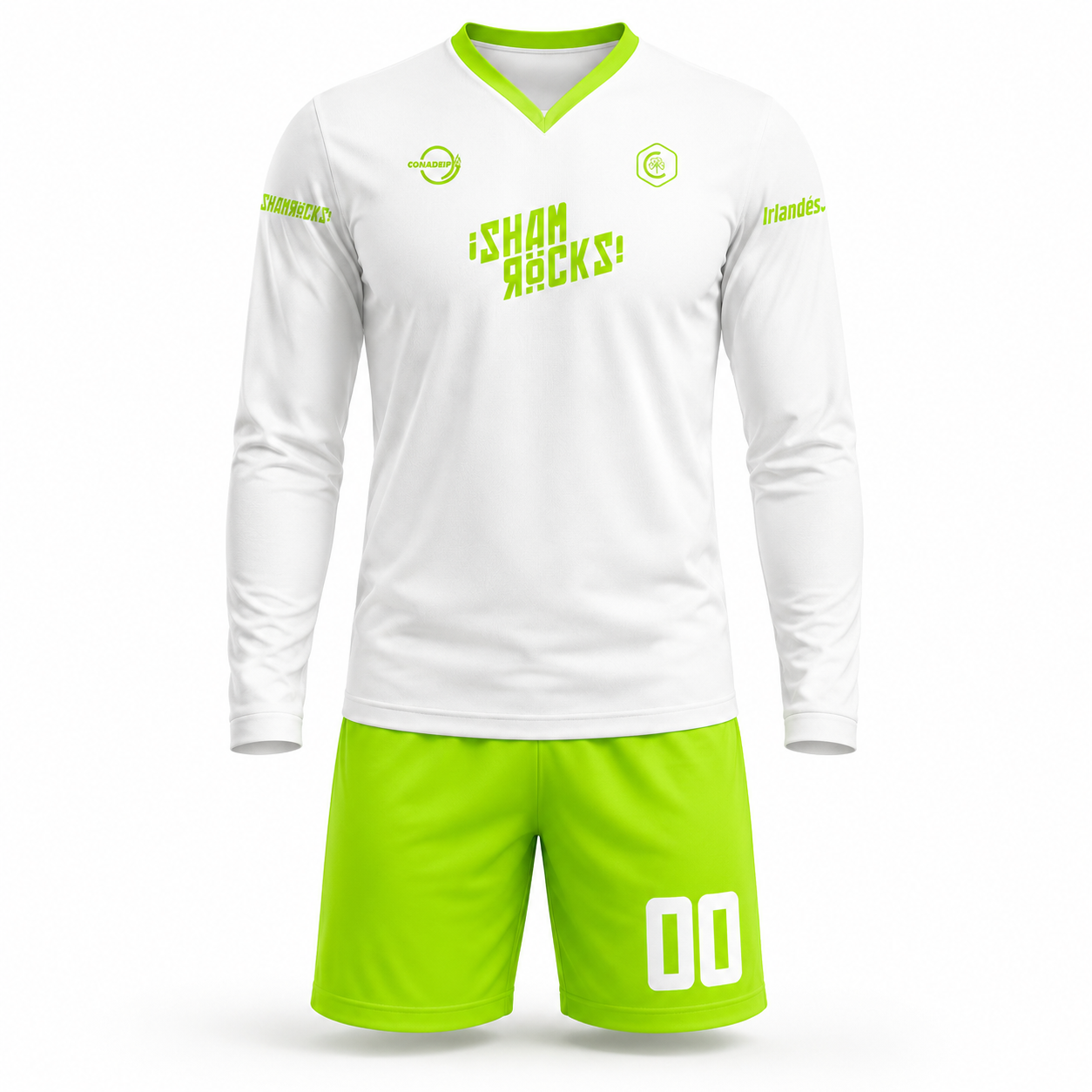 Futbol kit uniforme casa/visita jersey cuello V short de juego (Copia) (Copia)