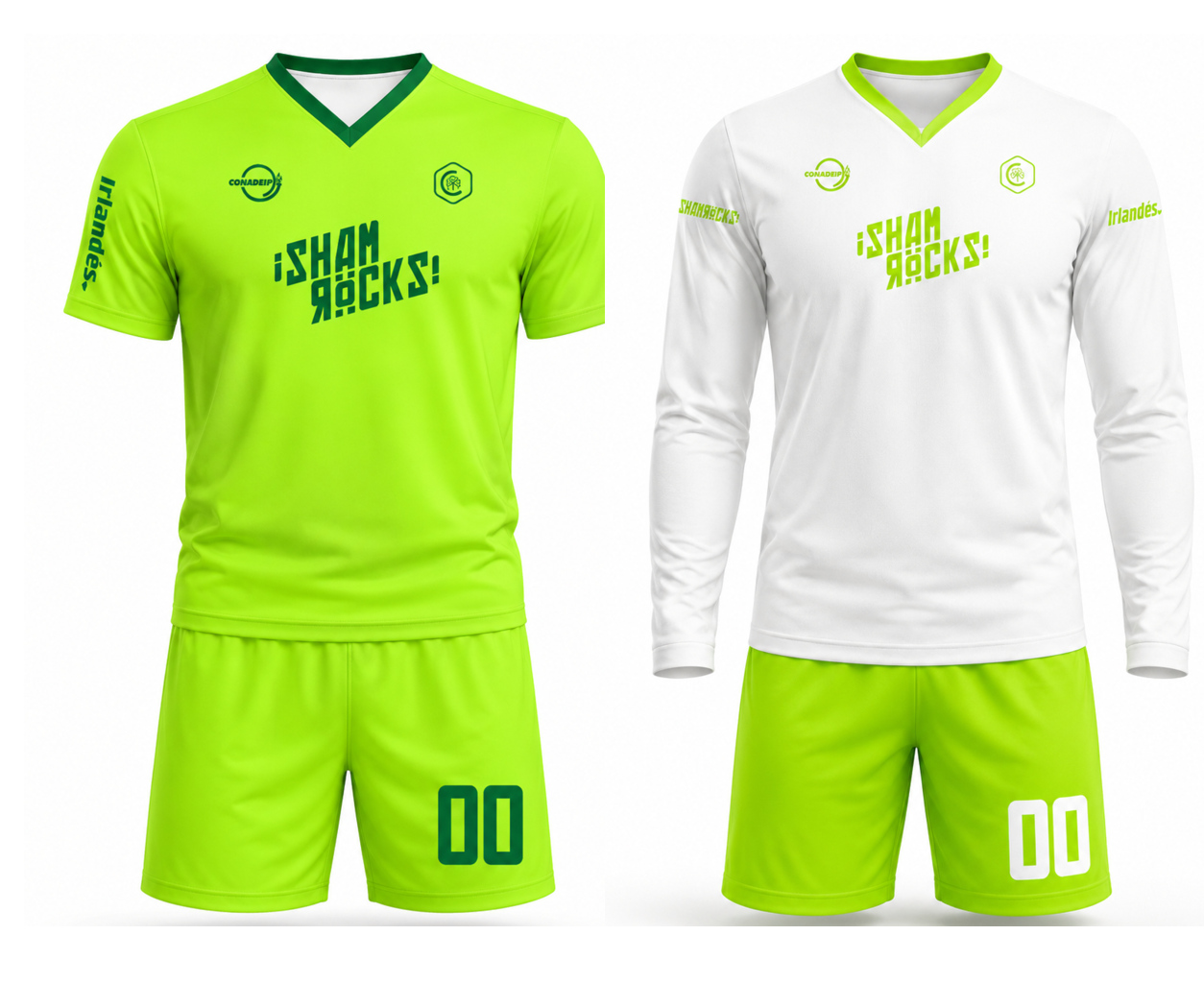 Futbol kit uniforme casa/visita jersey cuello V short de juego (Copia) (Copia)