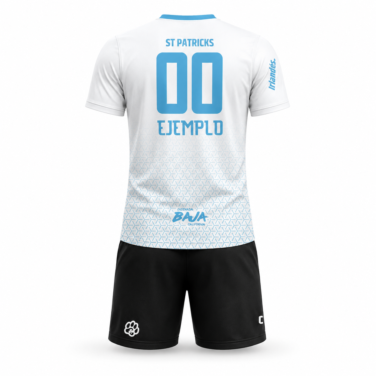 Futbol kit uniforme casa/visita jersey cuello V short de juego Prepa