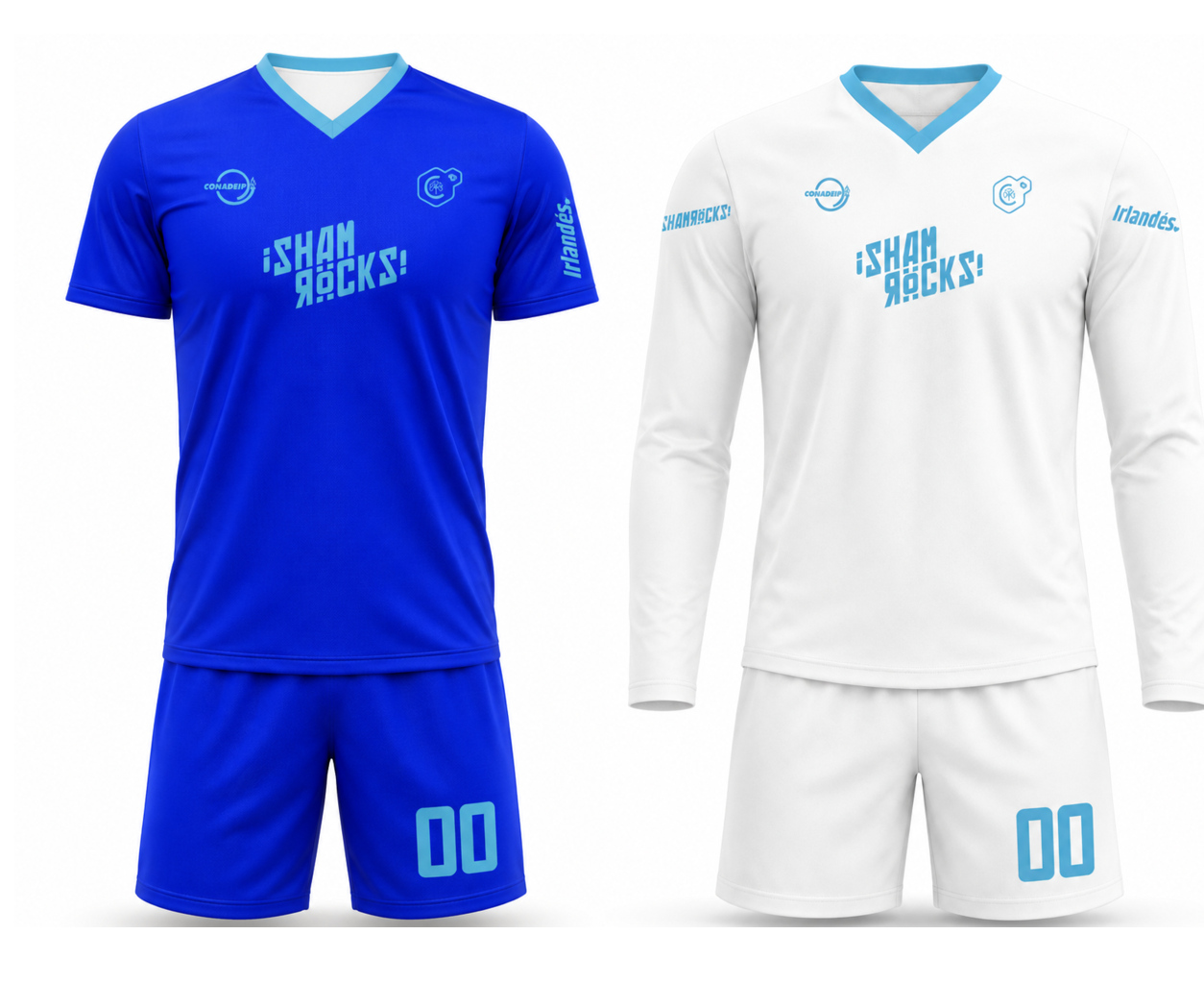 Futbol kit uniforme Porteros casa/visita jersey cuello V short de juego Prepa